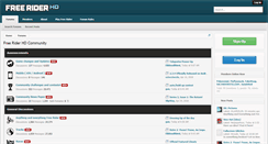 Desktop Screenshot of community.freeriderhd.com